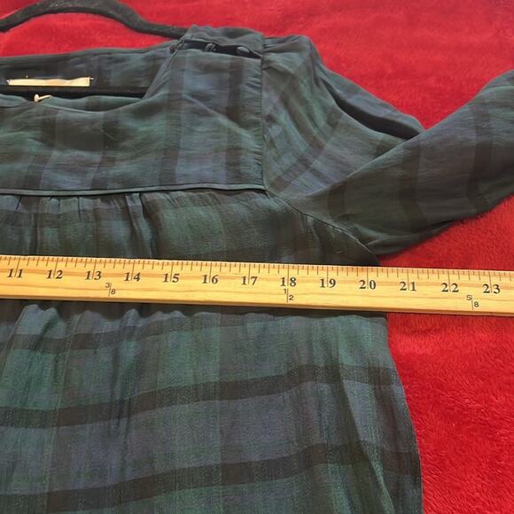 LOFT Medium Plaid Pattern Longsleeves Blouse - Picture 5 of 8